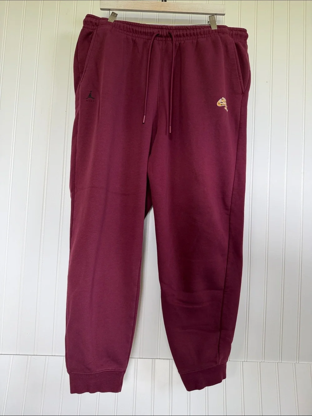 Nike Men’s Flight MVP XXL Air Jordan JumpMan Joggers Cherrywood Maroon Sweatpant